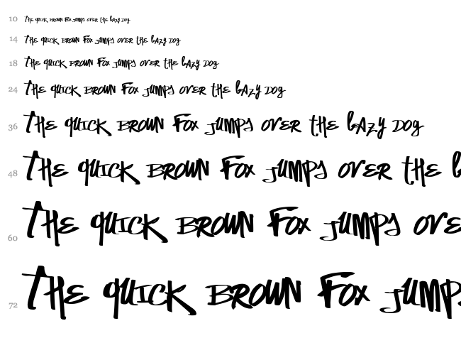 Vtks Street Vision font waterfall